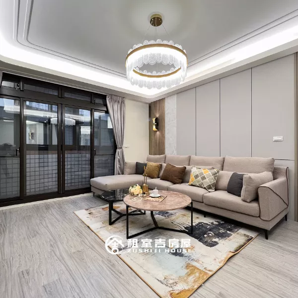 竹北市華廈溫潤客廳改造